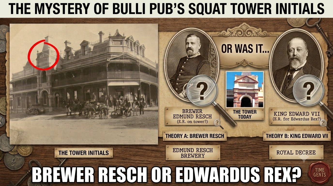 Unveiling 'E.R': The Mystery Behind Bulli Pub's Squat Tower